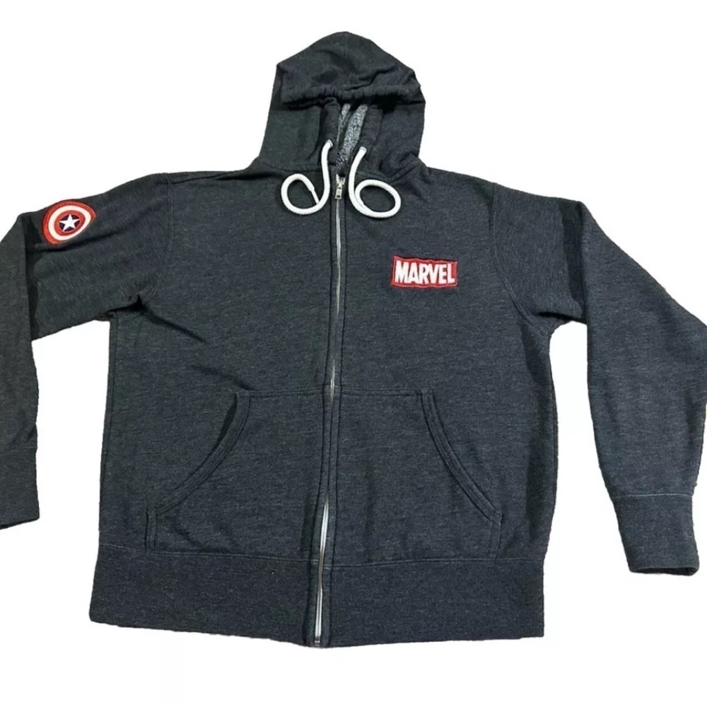 Disney Employee Exclusive Marvel Star Wars Captain America Zip Up Hoodie Medium